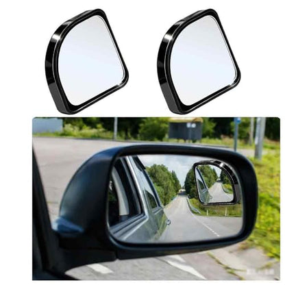 2PCS Blind Spot Mirror, Increase The Field Of View 360 Degrees To Adjust The Blind Spot And Avoid Driving Blind Spots, Suitable For Most Vehicles (BLACK) - color: BLACK