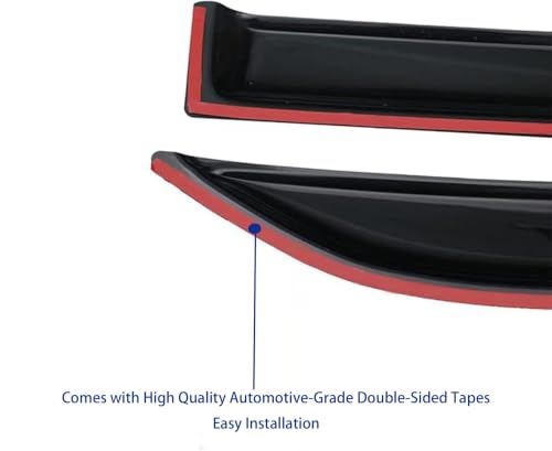Window Visors Rain Guards Fits 2009-2014 Ford F150 SuperCrew Cab - size: 2009-2014 Ford F150 SuperCrew Cab