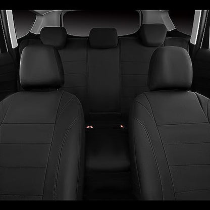 CAR PASS Neoprene Waterproof Seat Covers, Universal Fit Black Full Sets, Protective Interior Covers for Auto SUV, Vans, Sedans, Trucks - color: Black Full Sets