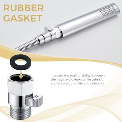 Aomasi Shower Head Flow Restrictor for Bathroom, Chrome - color: Chrome