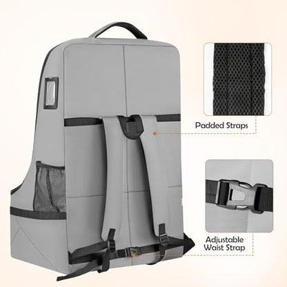 YOREPEK Padded Gate Check Car Seat Travel Bag - color: Grey