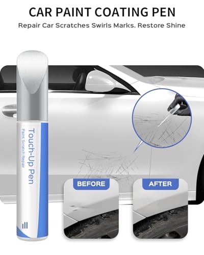 650/9650 Calcite/Cirrus White Touch Up Paint Compatible with Mercedes-Benz Exact Match–Chips and Nicks Touch Up - color: Calcite / Cirrus White(650/9650) for B/C/E/G/R/S/M/CL/GL/ML/CLA/CLA/CLK/CLA/SLK Series