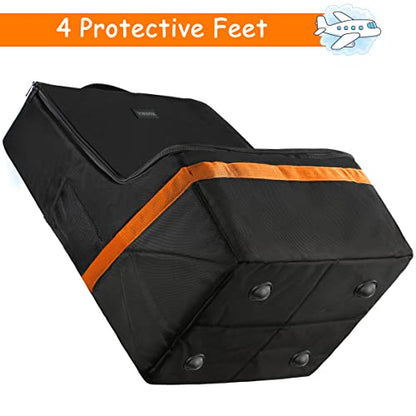 YOREPEK Car Seat Travel Bag, Padded Car Seats Backpack for Air Travel - color: Orange