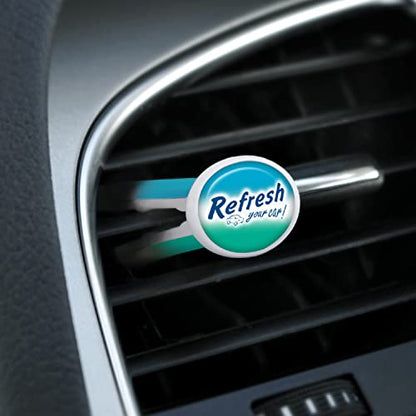 Refresh Your Car Car Air Freshener, Odor Eliminator, Set of 4 Auto Dual Scent Vent Sticks, New Car and Cool Breeze Scent, Refresh Your Car (Pack of 2) - size: 4 Count (Pack of 2), style: New Car/Cool Breeze