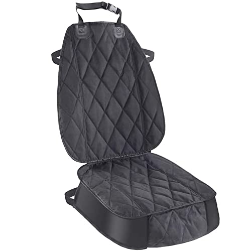 AsFrost Dog Seat Cover Cars Trucks SUVs, Thick 600D Waterproof Pet Car Seat Cover Dog, Heavy Duty & Wear-Resistant Durable Nonslip Backing with Side Flaps, Scratchproof Dog Front Seat Cover - color: black, size: 1 PCS