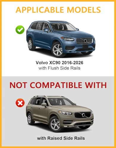 Tuyoung 300lbs Roof Rack Cross Bars for Volvo XC90 XC-90 2016-2026 - size: Compatible with Volvo XC90 2016-2026