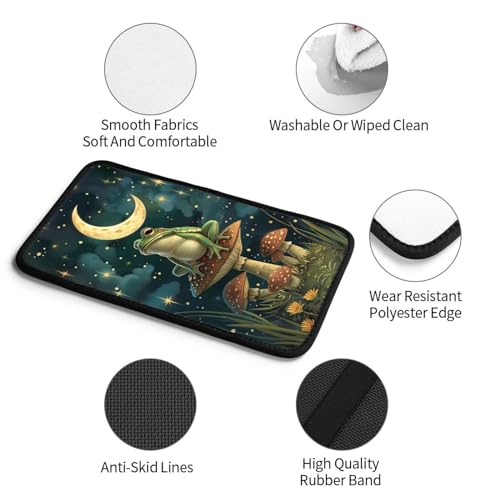 Universal Car Center Console Cushion Pad, Mushroom Moon Frog Soft Waterproof Car Center Console Cover Auto Armrest Seat Box Cover Protector for Most Vehicle SUV Truck Car - color: Mushroom Moon Frog