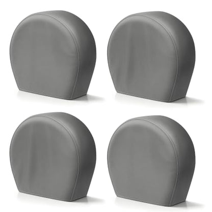 Explore Land Tire Covers 4 Pack Fit Tire Diameters 23-25.75 inch, Charcoal - size: S (Fits Tire Diameters 23''-25.75''), style: Charcoal - 4 Pack