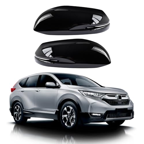 for Honda CRV 2017 2018 2019 2020 2021 2022 Accessories Exterior Sticker Rear View Side Mirror Cover Decoration Protect Decals (North American Exclusive) - color: Rear View Mirror Cover-glossy Black