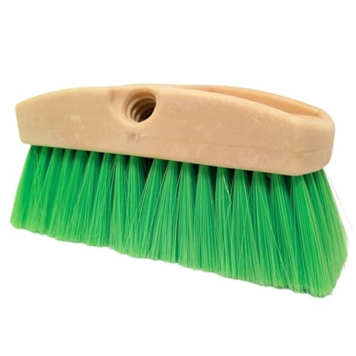 Teravan Green Flow Through Essential Flagged-End Brush Head, 8-Inch - size: 8 Inch