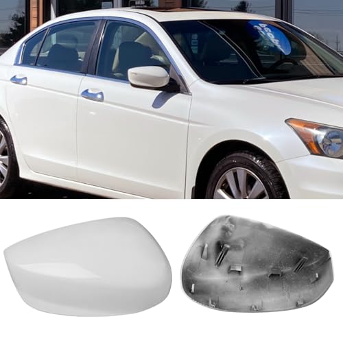 Yumzeco for Honda Accord Side Mirror Cover 2008-2012 8th Gen Right Side - color: White, size: Single - Right Passenger Side