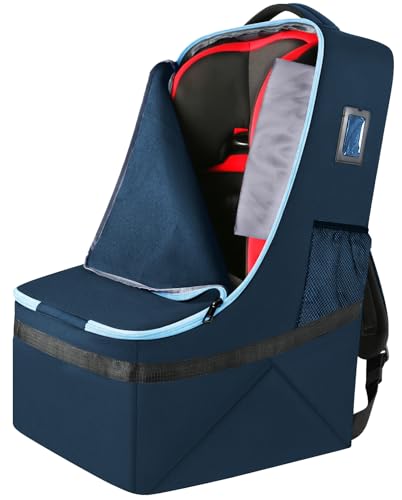 YOREPEK Padded Carseat Travel Bag - color: Dark Sea Blue