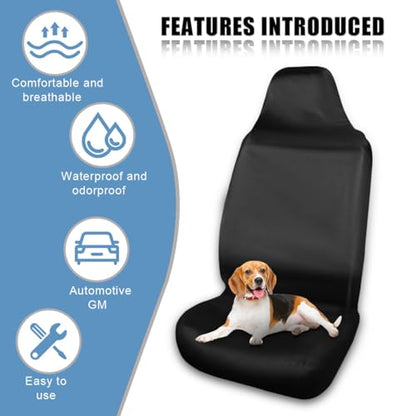 Car Seat Cover Protector, Waterproof Stain Resistant Auto Front Seat Protectors, Universal Dustproof Vehicle Interior Seats Covers for Cars, SUVs, Trucks (1PC/Front) - size: 1PC/Front
