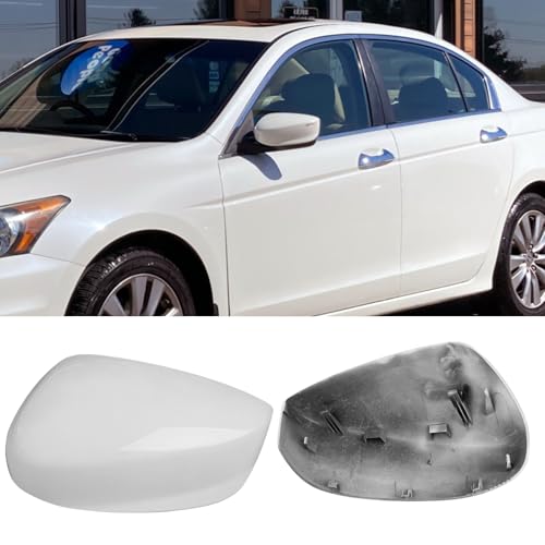 Yumzeco for Honda Accord Side Mirror Cover Trim 2008-2012 8th Gen Left Side - color: White, size: Single - Left Driver Side