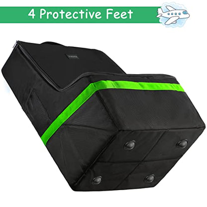 YOREPEK Car Seat Travel Bag, Padded Car Seats Backpack for Air Travel - color: Green