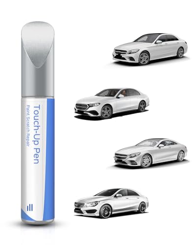 650/9650 Calcite/Cirrus White Touch Up Paint Compatible with Mercedes-Benz Exact Match–Chips and Nicks Touch Up - color: Calcite / Cirrus White(650/9650) for B/C/E/G/R/S/M/CL/GL/ML/CLA/CLA/CLK/CLA/SLK Series