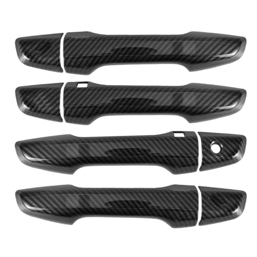 for Honda CRV 2017 2018 2019 2020 2021 2022 Accessories Exterior Sticker Door Handle Cover with Smart Keyhol (Carbon Fiber Pattern) - color: Door Handle Cover-carbon Fibe