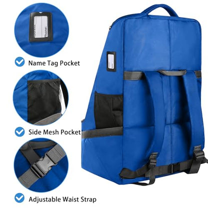 YOREPEK Car Seat Travel Bag for Airplane, Padded Carseat Travel Bag - color: Blue