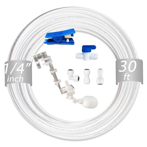 NSF 1/4" inch Water Line Power-Free Auto-Top-Off System with Float Valve, Vacuum Flow Regulator Automatic Water Level Controller for Marine Aquariums. - style: 1/4"(7pcs+30feet)