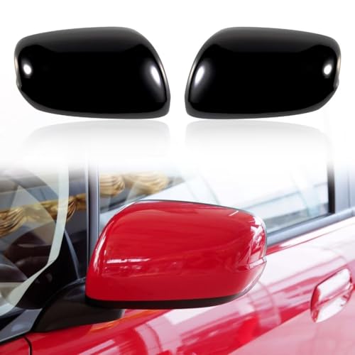 Car Door Rearview Mirror Cover Cap Housing Protective Cover For Exterior Mirrors Fit For Honda Fit Jazz 2009 2010 2011 2012 2013 (Deep Silver, Right Passenger Side) - color: Deep Silver Right Passenger Side