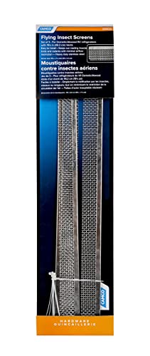 Camco 42157 Stainless Steel Insect Screen - Keeps Out Insects That Interfere with Airflow, Fits Dometic and Atwood Refrigerators Vents 19 3/8", Silver, Standard