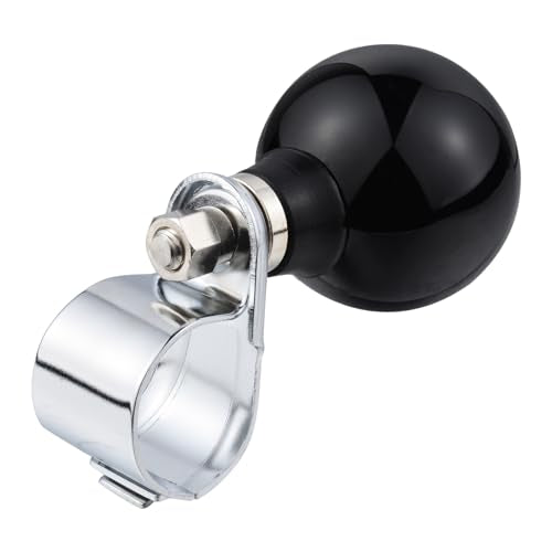 Abfer Ball Steering Wheel Suicide Knob Power Turning Assist Spinner Aid Helper Brody Knobs Fit Most Lawn Mowers, Forklifts, Tractors, Black - color: black-1