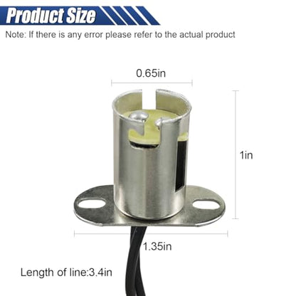 Car Light Bulb Socket, BAY15D 1157 LED Lamp Bulb Socket Holder, Automotive Bulb Sockets Adapter with Wire Connector, Universal Auto Accessories for Cars Trucks SUVs (6PCS) - size: 6PCS