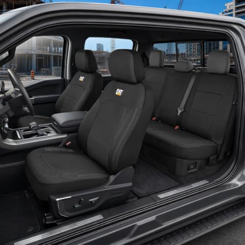 CAT MeshFlex Seat Covers Full Set for Full-Size Pickup Trucks Only - Black - color: Full Set - Black, size: Full Set