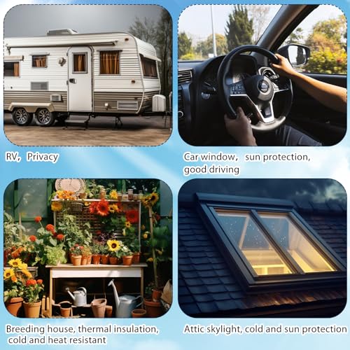 Frienda Rv Window Reflective Cover Camper Insulation Roll, 47.2inchx25ft - size: 47.2inch*25ft