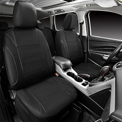 CAR PASS Neoprene Waterproof Seat Covers, Universal Fit Black Full Sets, Protective Interior Covers for Auto SUV, Vans, Sedans, Trucks - color: Black Full Sets