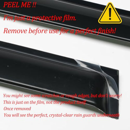 Window Visors Rain Guards for 2003-2009 Hummer H2 94329 - size: 2003-2009 Hummer H2