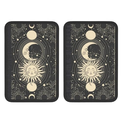 Vintage Sun Moon Stars 2PCS Car Seat Belt Cover – Super Soft Seatbelt Shoulder Protection Cushion, Comfortable Car Seat Belt Strap to Protect Your Neck and Shoulder