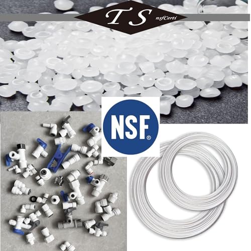 NSF 1/4" inch Water Line Tubing and Push to Connect Fittings for Reverse Osmosis Water Filter RO fittings (Feed water adapter Kits), 11 pcs connetors+30 feet 1/4" O.D. (6.4mm) water tubing. - style: 1/4"(13pcs+30feet)