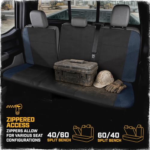 CAT MeshFlex Seat Covers Full Set for Full-Size Pickup Trucks Only - Blue - color: Full Set - Blue, size: Full Set