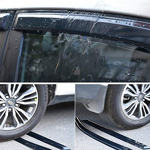 Window Visors for 2015-2025 Ford F150 Crew cab(Supercrew cab) 94975 - size: 4pcs 15-25 Crew cab(Outside)