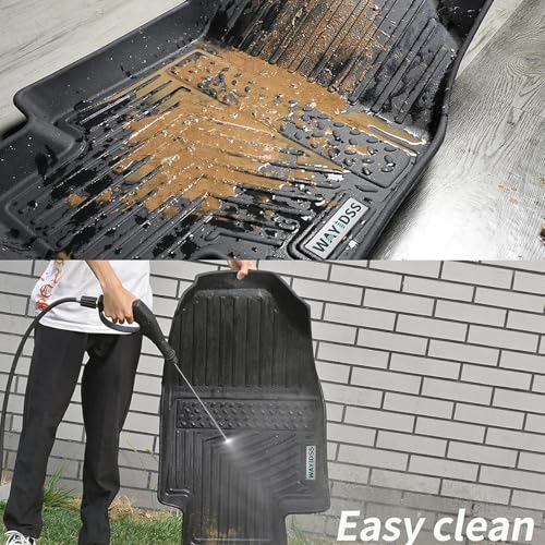 Floor Mats Fits 2018-2024 2025 2026 Dodge Ram Promaster 1500/2500/3500,TPE All Weather Protection Car Front Row Mats, Black mat Accessories(Not Fit for EV & Ram Promaster City) - size: For 2018-2026 Ram Promaster Front mat