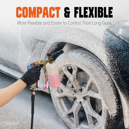 Short Pressure Washer Gun with Swivel, Power Washer Gun - size: 360° Swivel