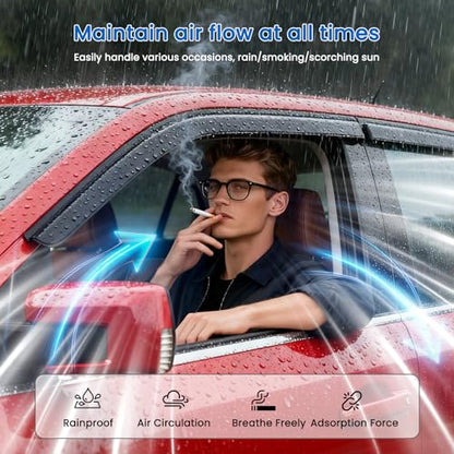 Window Visors Rain Guards Compatible with 2020-2025 Sentra - size: 2020-2025 Sentra