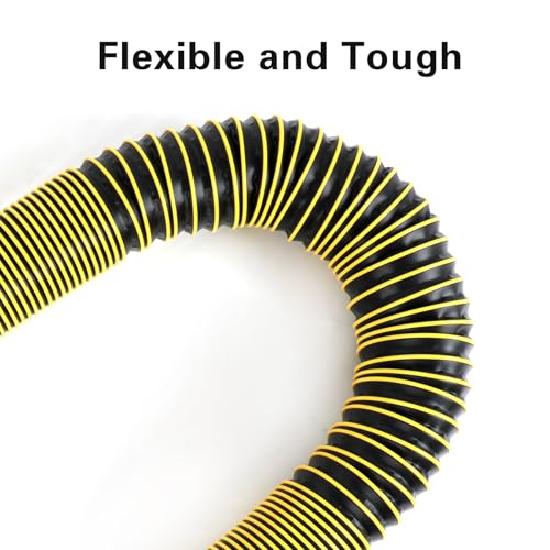10FT RV Sewer Hose with Bayonet Fittings and 4-in-1 Adapter Elbow - color: Yellow, size: 10FT