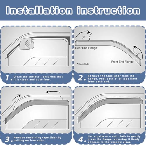 Window Visors Rain Guards Compatible with Forester 2019-2024 - size: 2019-2024 Forester