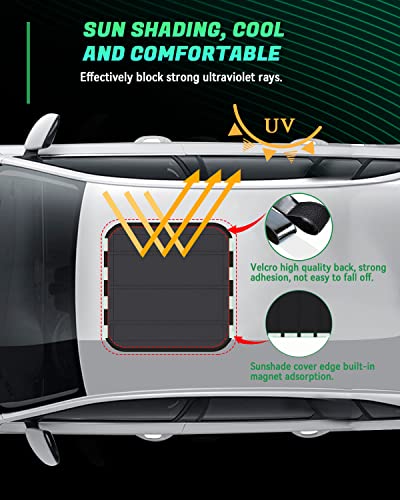 RV Skylight Shade 16x16, Double-Sided Magnetic Blackout Vent Cover for Roof - size: 16" X 16"