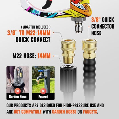 Short Pressure Washer Gun with Swivel, Power Washer Gun - size: 360° Swivel