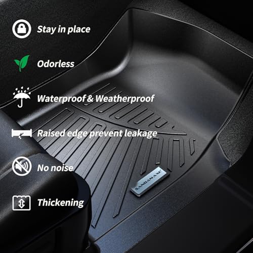 Floor Mats & Trunk Mat for Chevrolet Tahoe 2015-2020 Bucket Seat (8 Seats Version) &GMC Yukon（Not Fit XL,TPE All Weather Protection Car Floor Liners for Chevy Tahoe - size: 2015-20|For Tahoe-8|Full Set