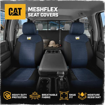 CAT MeshFlex Seat Covers Full Set for Full-Size Pickup Trucks Only - Blue - color: Full Set - Blue, size: Full Set