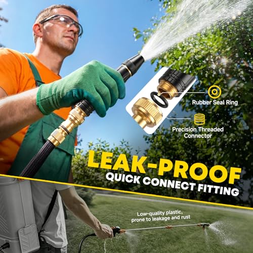 LusterAce High Pressure Hose Nozzle, Adjustable Garden Hose Spray Nozzle for Watering Plants, Patio Cleaning and Car Washing, 1 Pack - size: 1 Pack