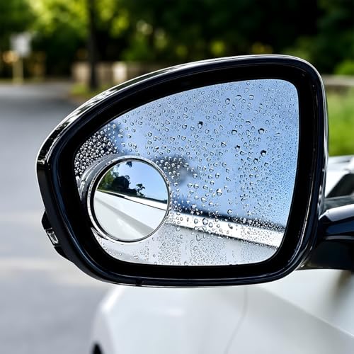 8PCS Car Blind Spot Mirror, 360 Degree Clear HD Convex Wide Angle Round Vehicle Side Rear View Mirror, Adjustable Auto Rearview Accessories to Reduce Blindspot, Universal Fit