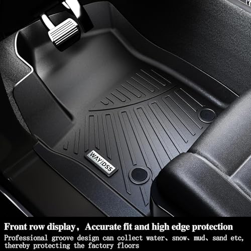 Floor Mats Fits 2018-2024 2025 2026 Dodge Ram Promaster 1500/2500/3500,TPE All Weather Protection Car Front Row Mats, Black mat Accessories(Not Fit for EV & Ram Promaster City) - size: For 2018-2026 Ram Promaster Front mat