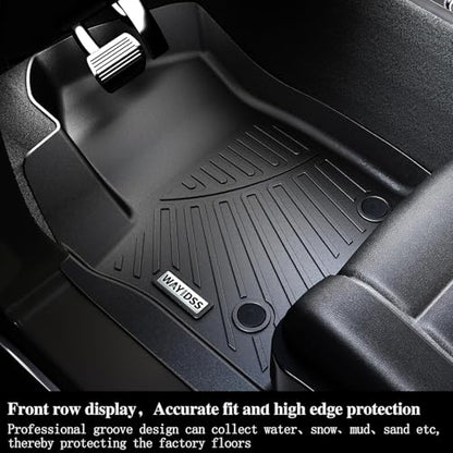 Floor Mats Fits 2018-2024 2025 2026 Dodge Ram Promaster 1500/2500/3500,TPE All Weather Protection Car Front Row Mats, Black mat Accessories(Not Fit for EV & Ram Promaster City) - size: For 2018-2026 Ram Promaster Front mat
