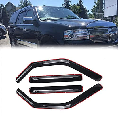 Window Visors Rain Guards for 1997-2017 Ford Expedition 194233 - size: 4pcs 1997-2017 Expedition (In-Channel)