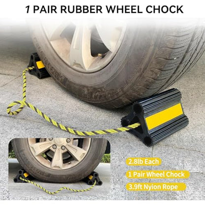 RV Wheel Chocks 4 Pair 8 Pack - size: 6.21"4pair8pack